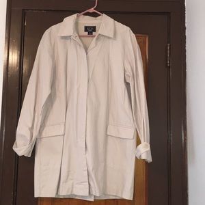 Worn Once - Bass trench/rain coat - XL - beige
